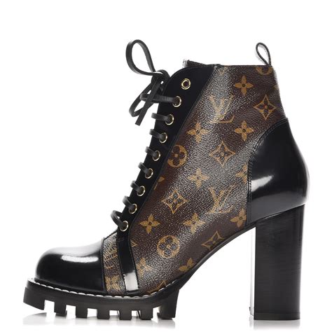 louis vuitton boots with monogram heel